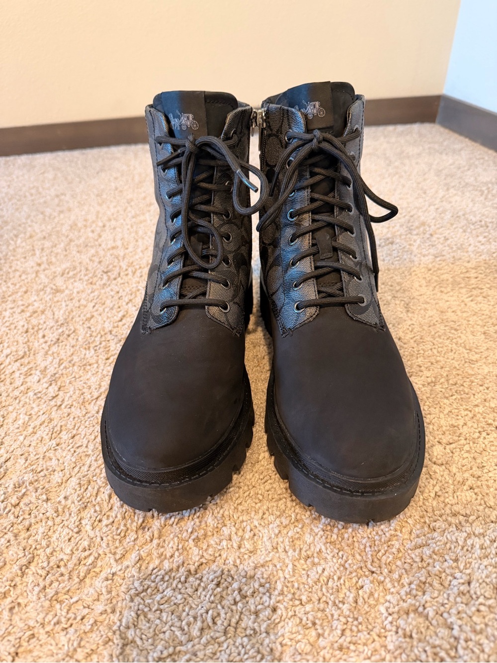 Coach Men's Black Signature CitySole Boot